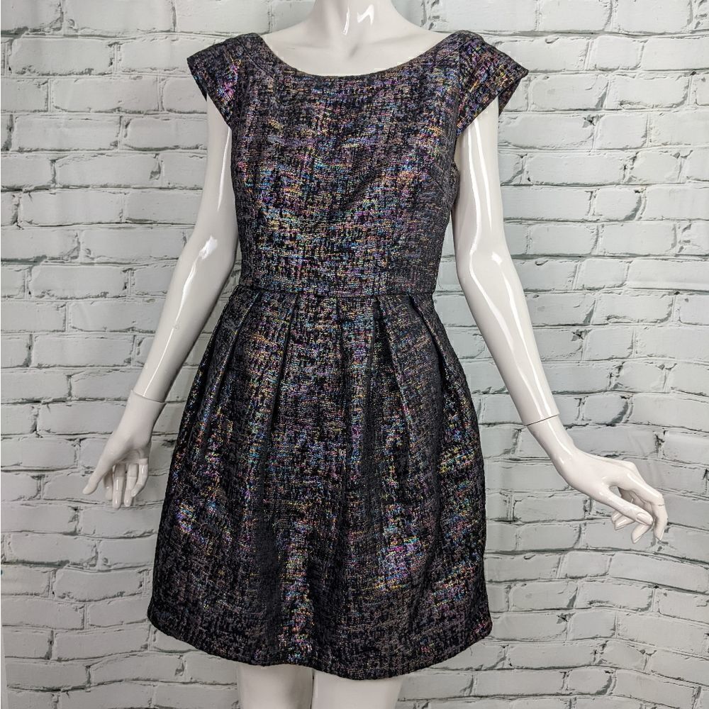 Mink Pink Y2k dress, Twee style dress Retro inspired metallic size small.